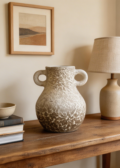 Cera Rustic Terracotta Vase - Small
