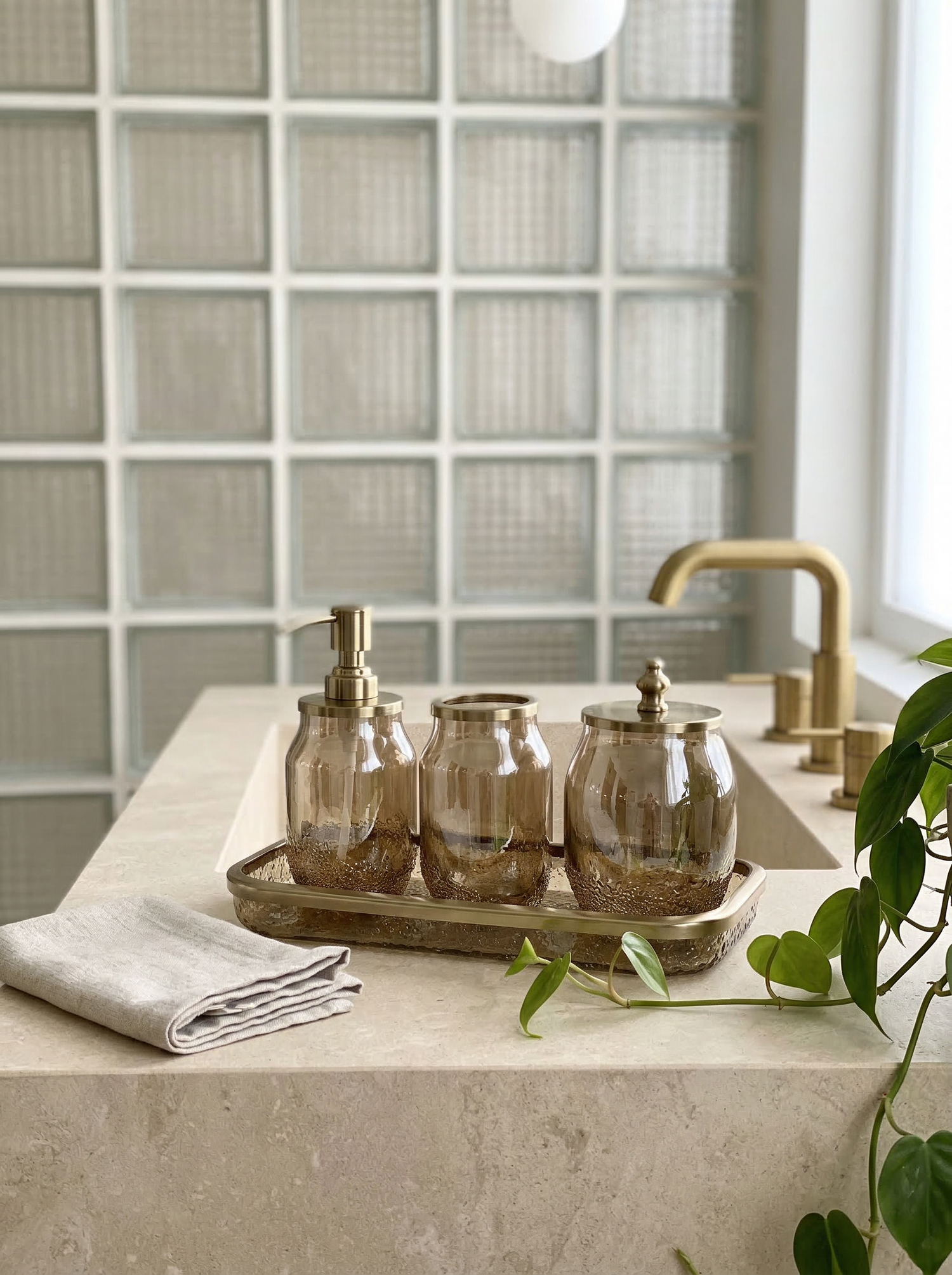 Imperium Gold Bath set - (Set of 4)