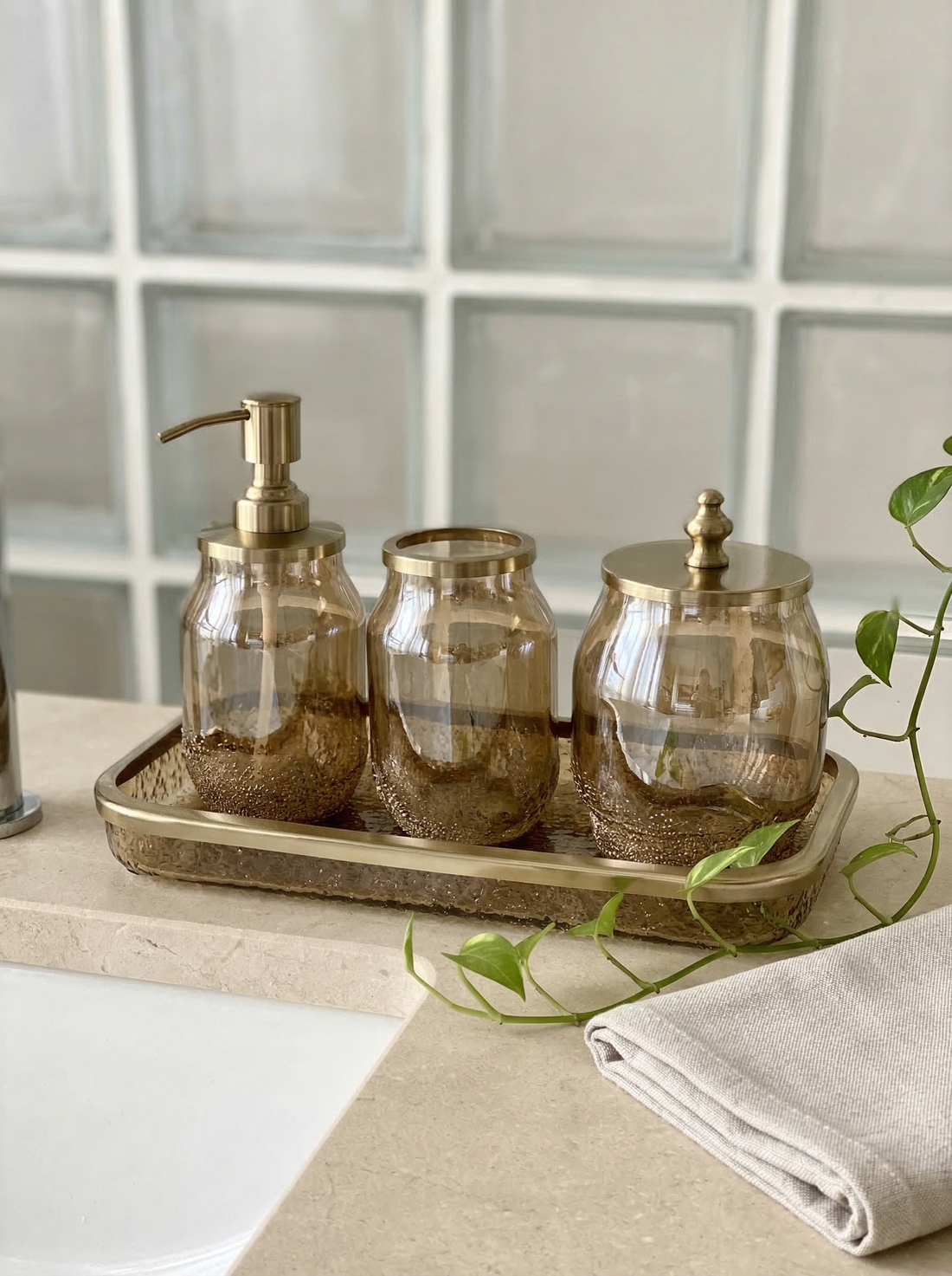 Imperium Gold Bath set - (Set of 4)