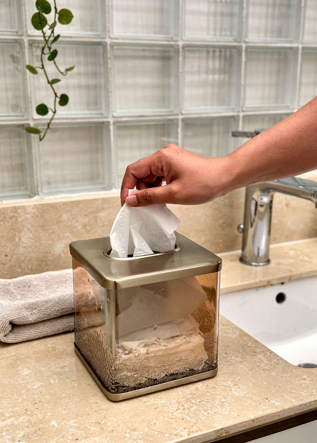 Imperium Gold Tissue Box