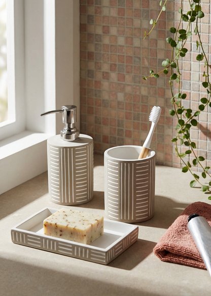 Edora Bathroom Set - Beige
