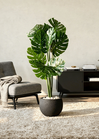 Lithos Black Planters