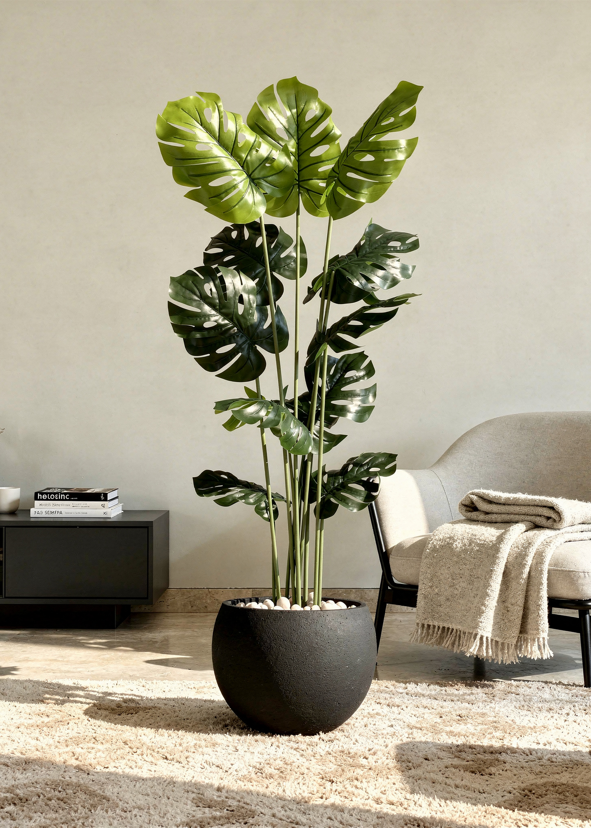 Lithos Black Planters