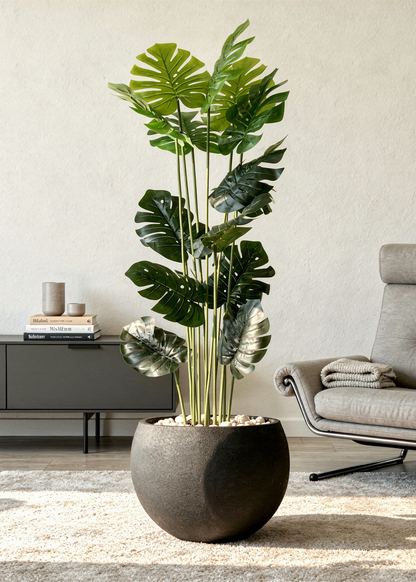 Lithos Black Planters