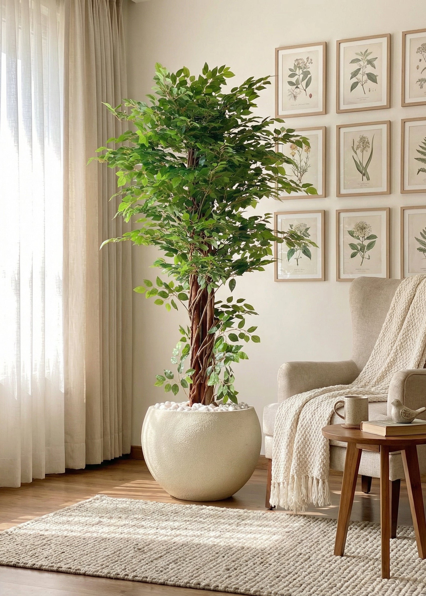 Artificial Ficus Majora Plant -  6 Feet