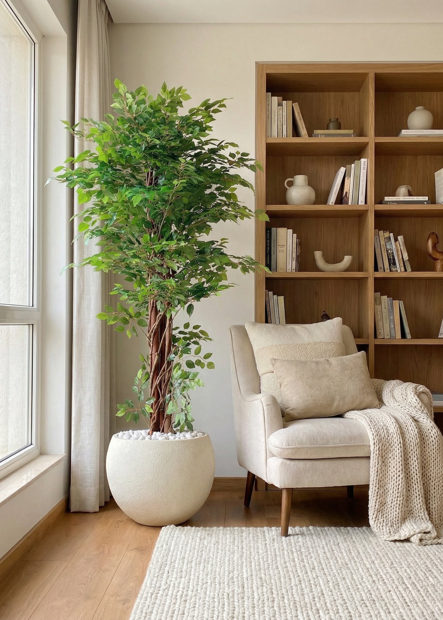 Artificial Ficus Majora Plant -  6 Feet