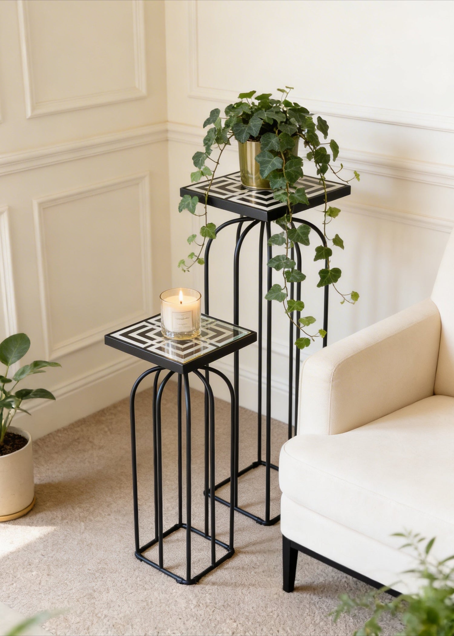 Belgrade Square Tables - Set Of 2