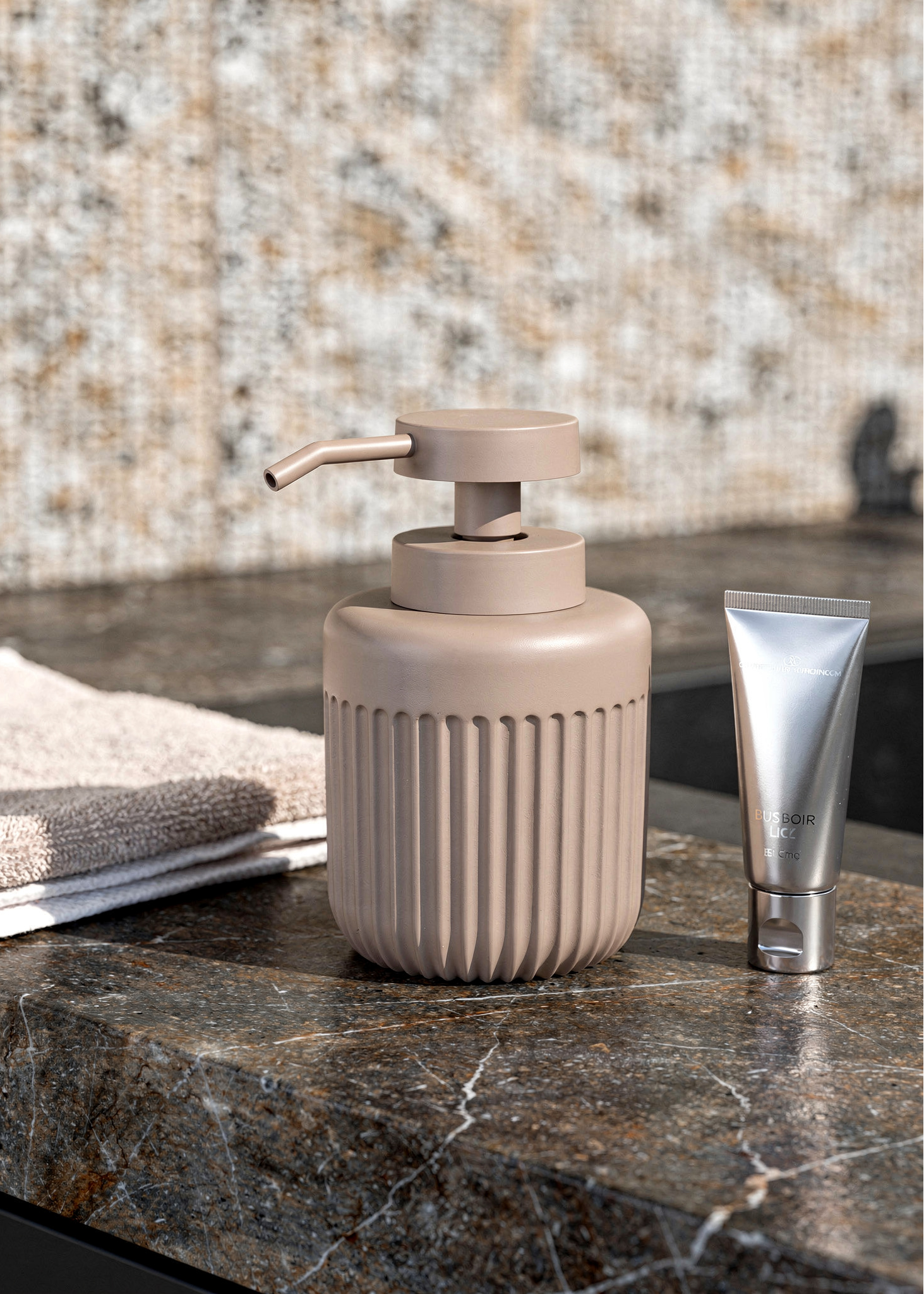 Ripple Soap Dispenser - Brown