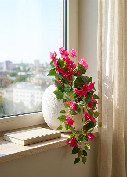 Artificial Pink Hanging Bougainvillea Plant - 2.5 Feet