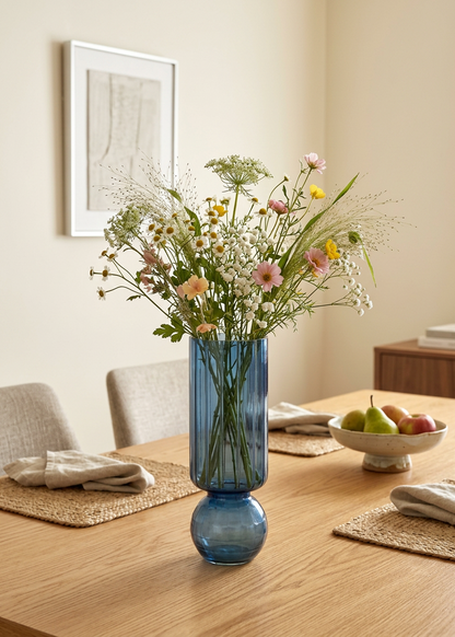 Pedestal Glass Vase – Large