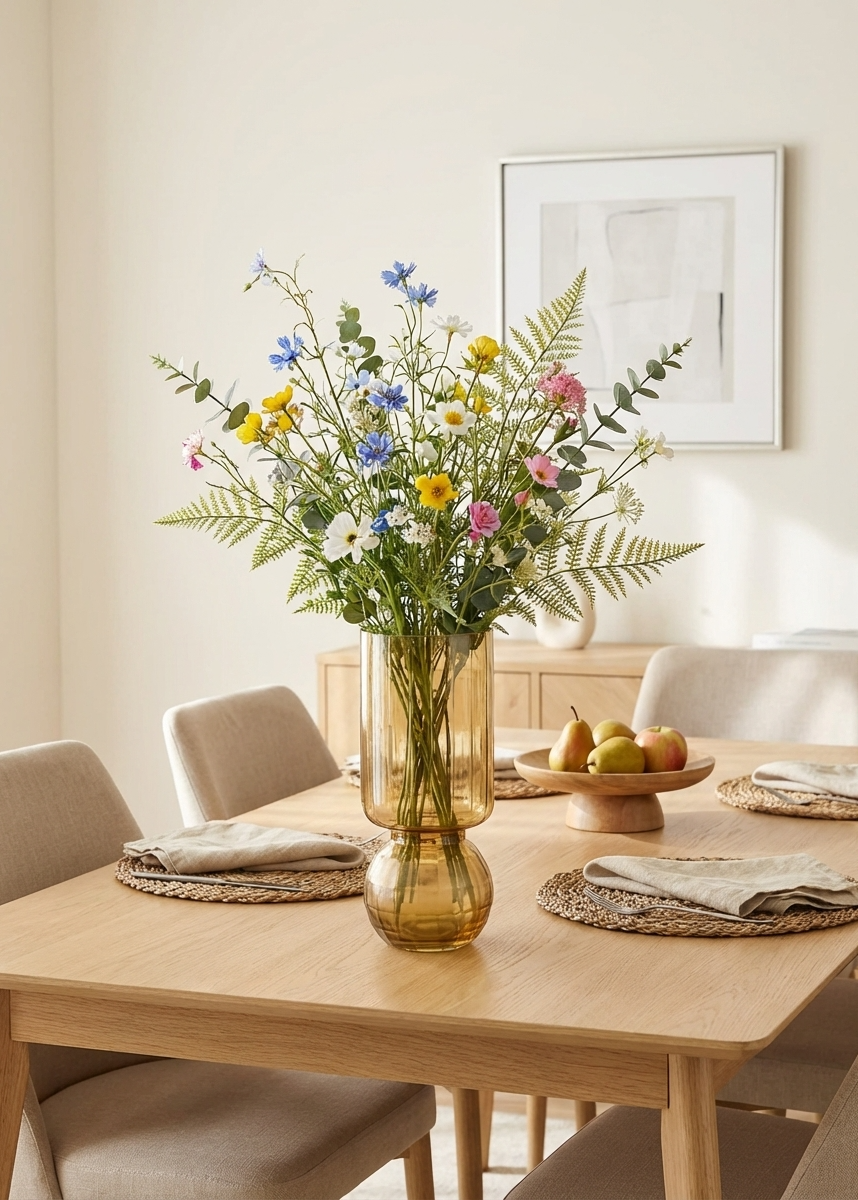 Pedestal Glass Vase – Medium