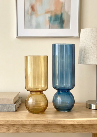 Pedestal Glass Vase – Large