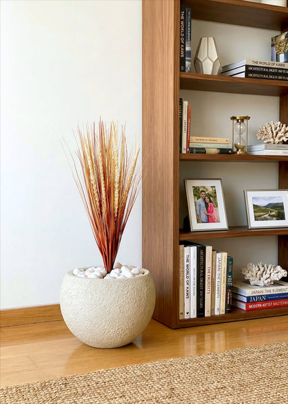 Artificial Amber Pennisetum Pampas Bunch - 2 Feet