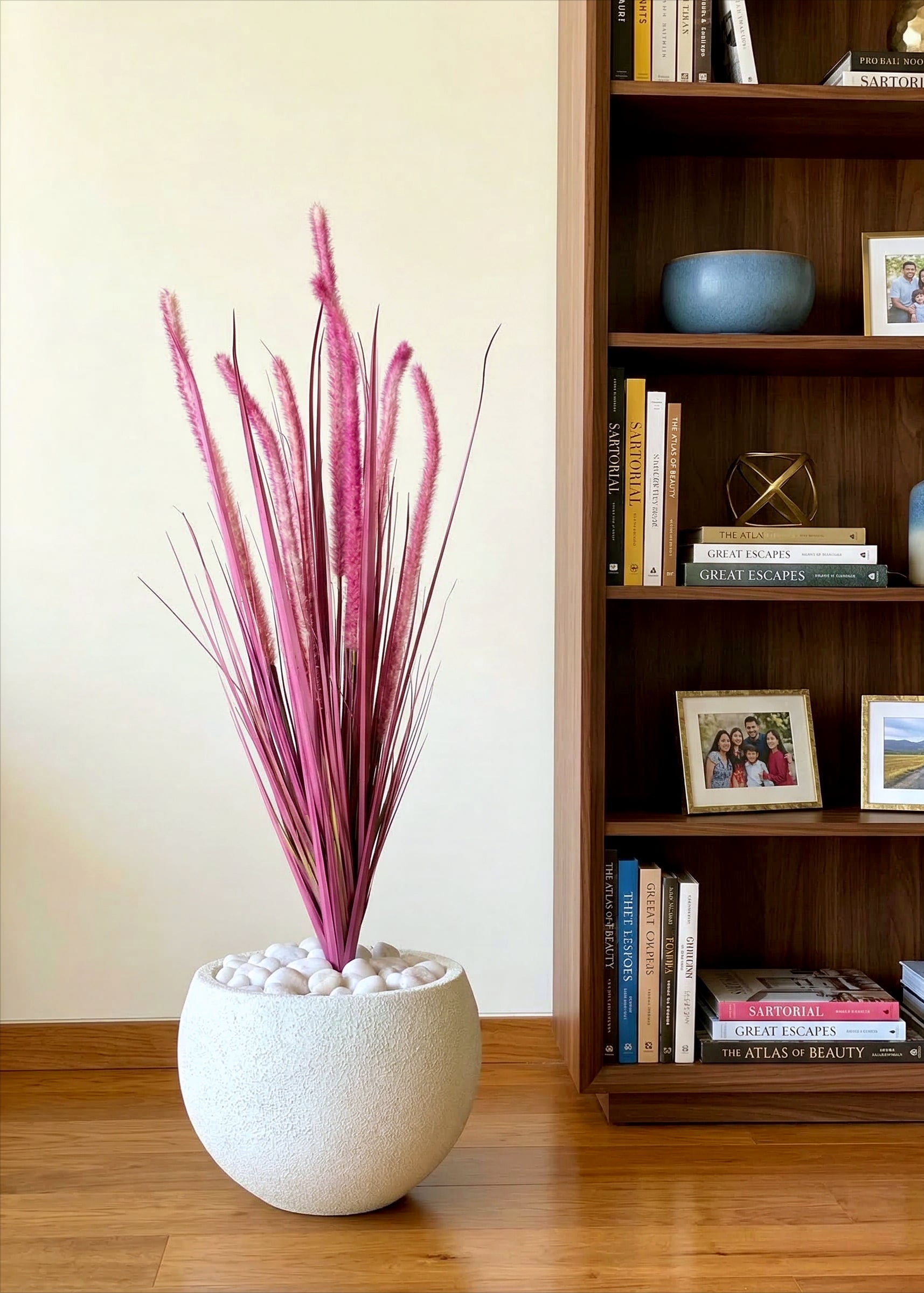 Artificial Purple Silk Grass Bunch - 3 Feet
