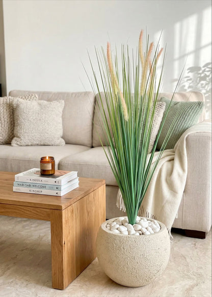 Artificial Sage Pampas Grass Bunch - 3 Feet
