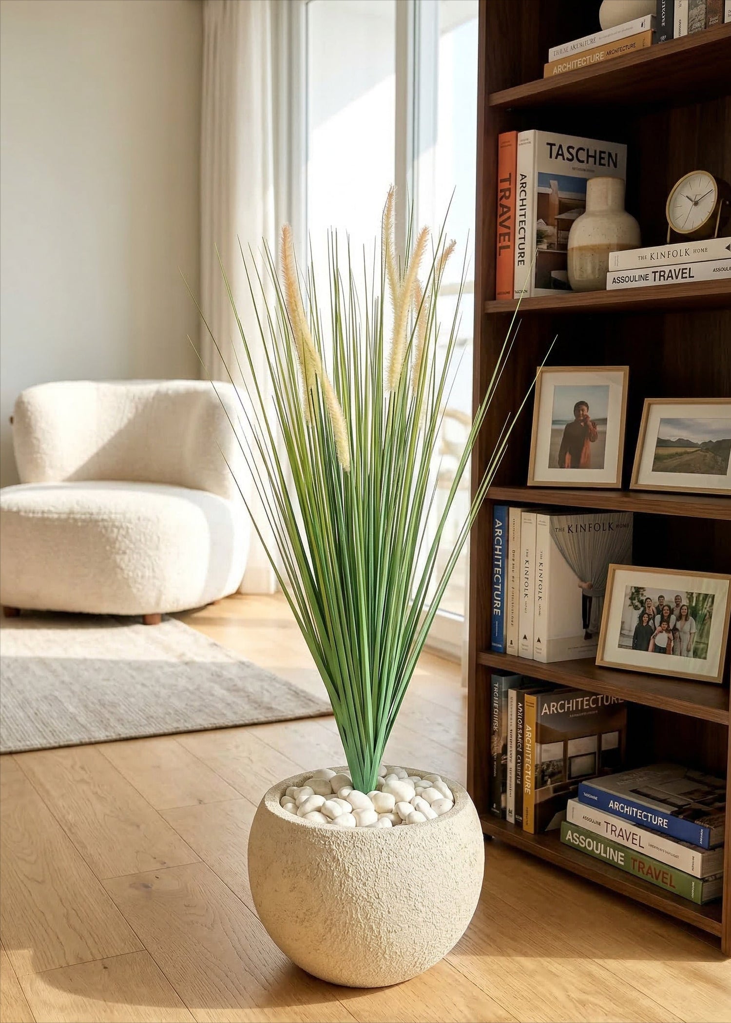 Artificial Sage Pampas Grass Bunch - 3 Feet