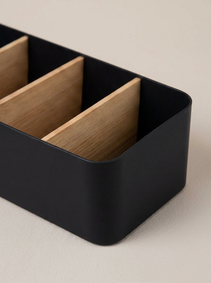Multipurpose Drawer Organizer for Makeup &amp; Socks - Black