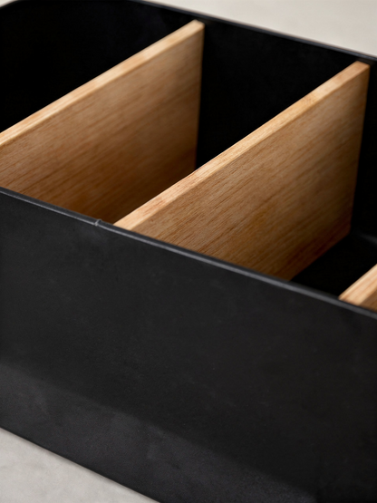 Multipurpose Drawer Organizer for Makeup &amp; Socks - Black