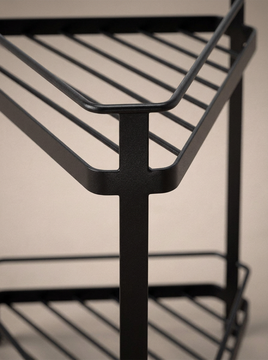 Corner Countertop Shelf - Black