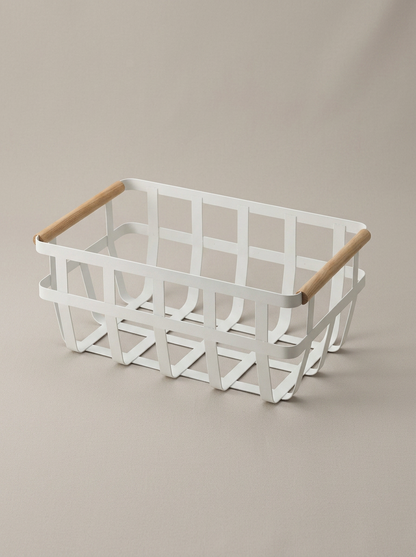 White Storage Basket
