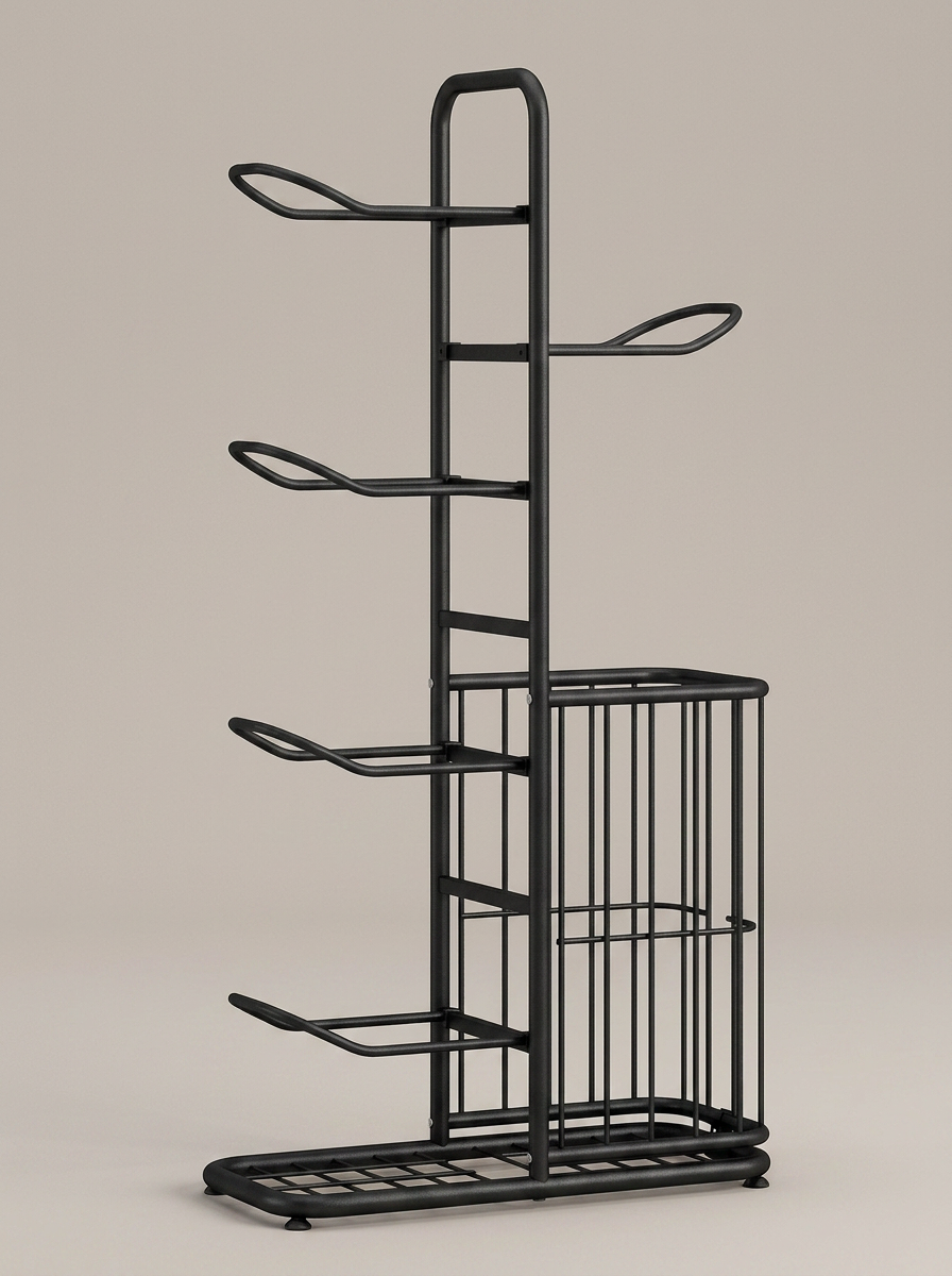 SportsNest Pro Organizer Rack_ Black