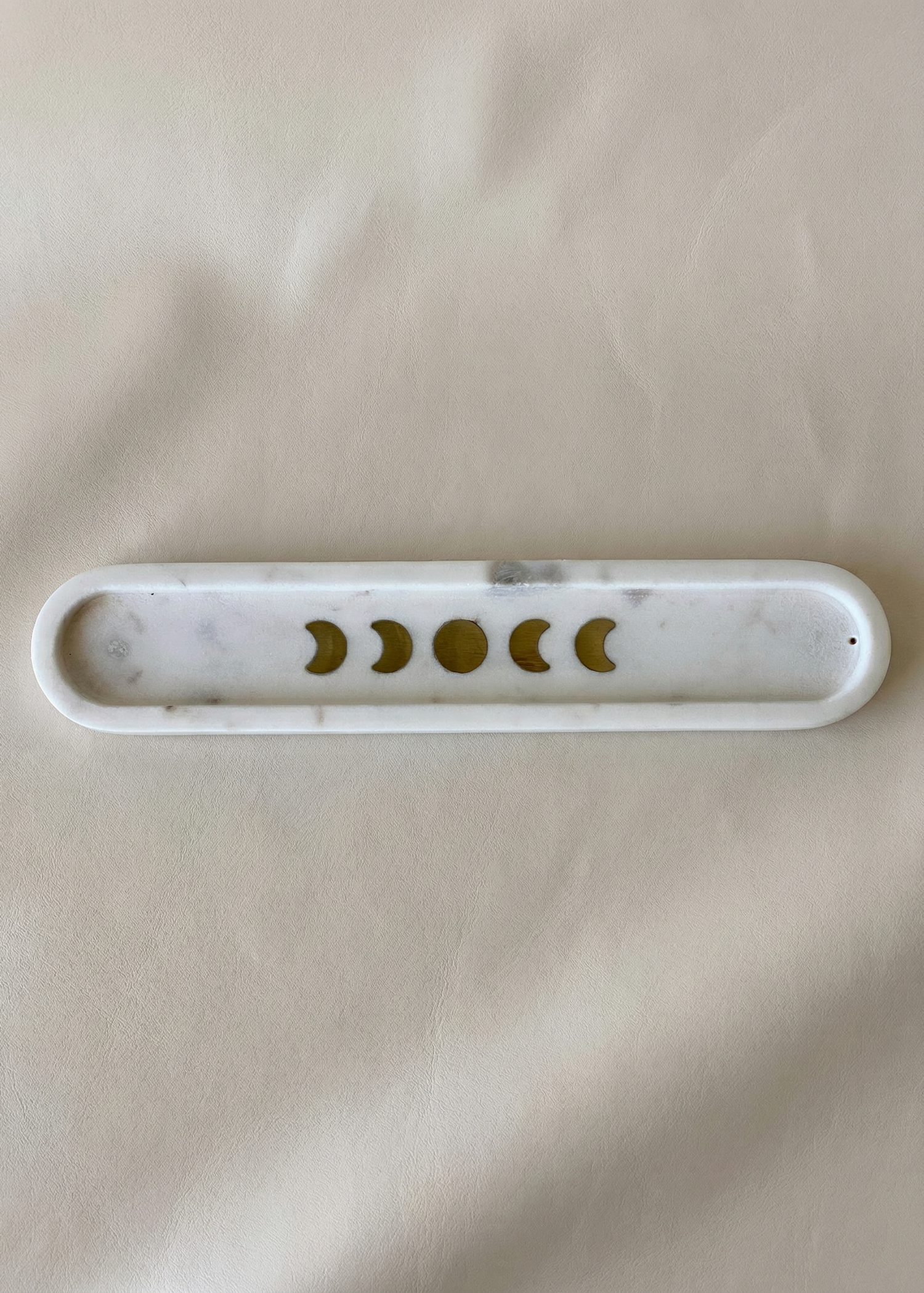 Celestial Marble Incense Holder- White