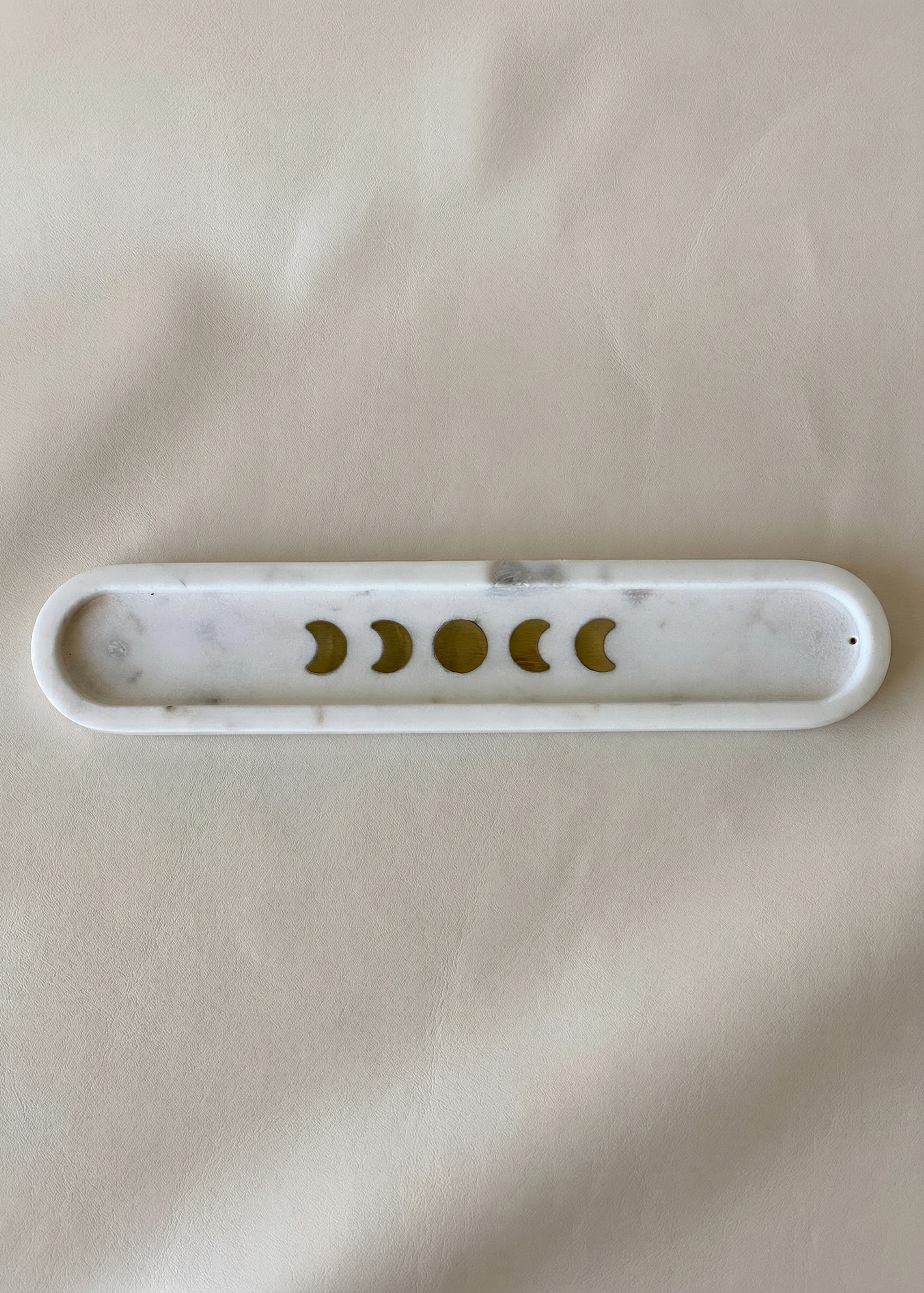 Celestial Marble Incense Holder- White