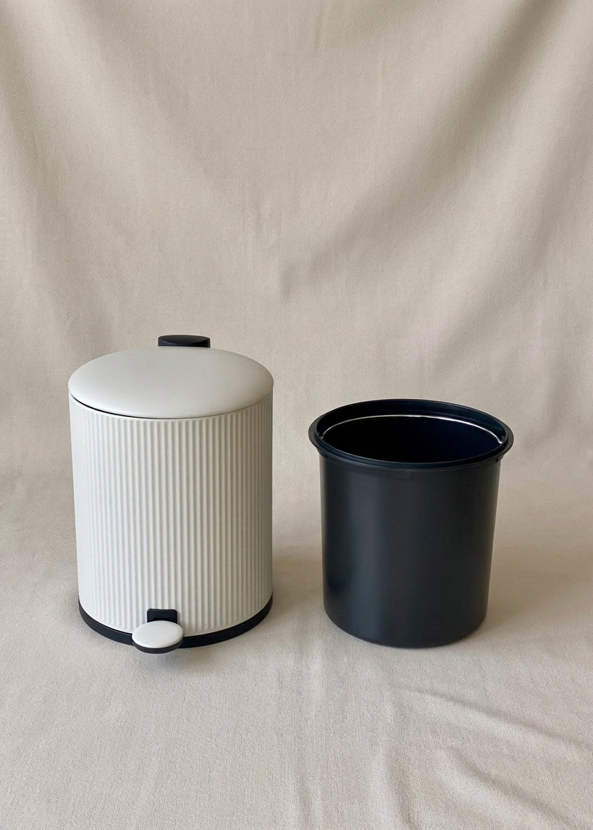 Trove Beige Matt Dustbin - 5L