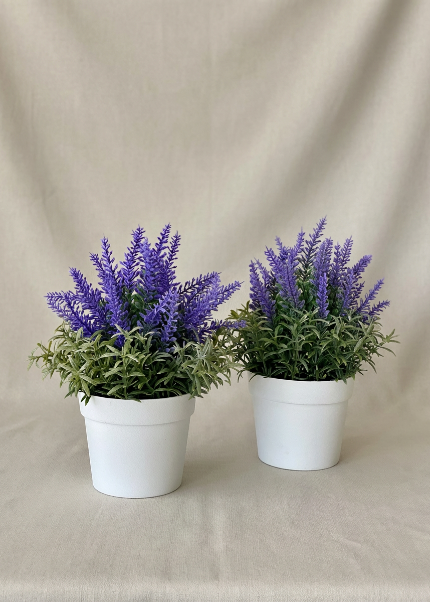 Artificial Lavender Plant - Small (Set of 2)