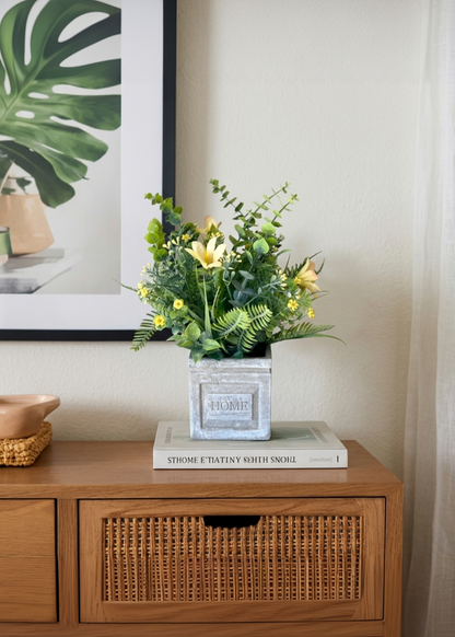 Artificial Lily Meadow Plant - Yellow