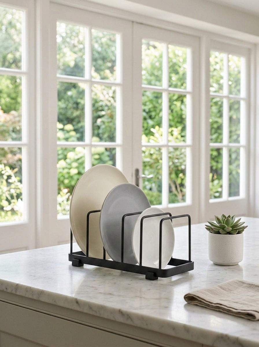 Multi-Layer Plate Rack - Black – Mason Home