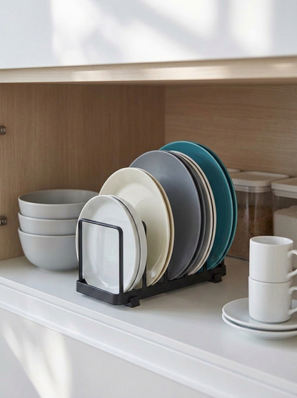 Multi-Layer Plate Rack - Black