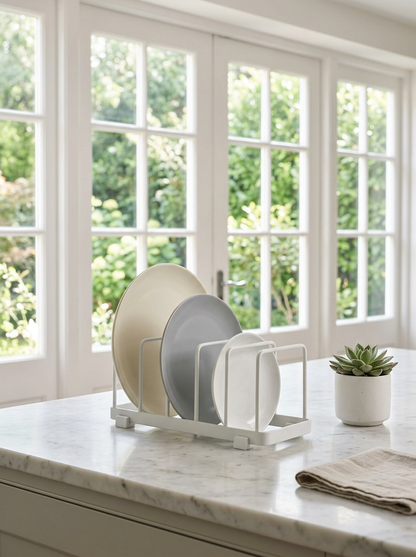Multi-Layer Plate Rack - White