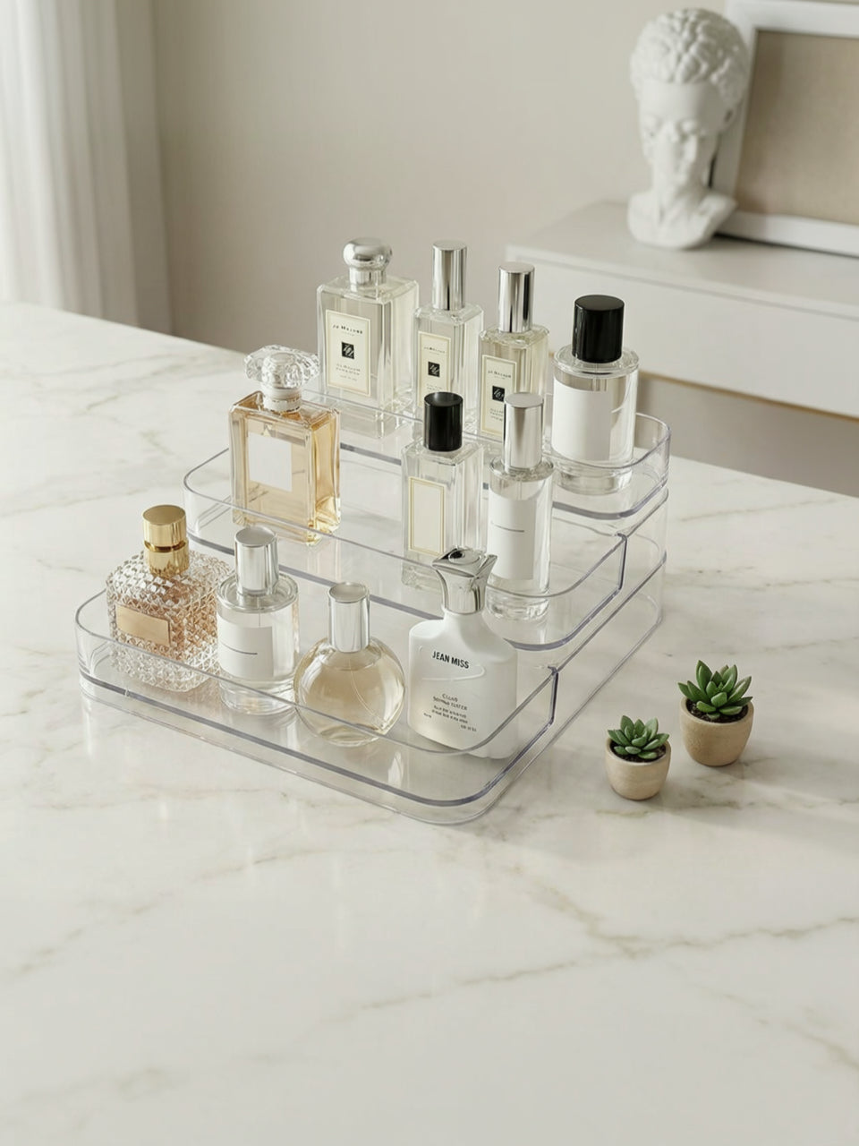 Transparent Spects Rack 3-Tier Transparent Storage Rack – Mason Home