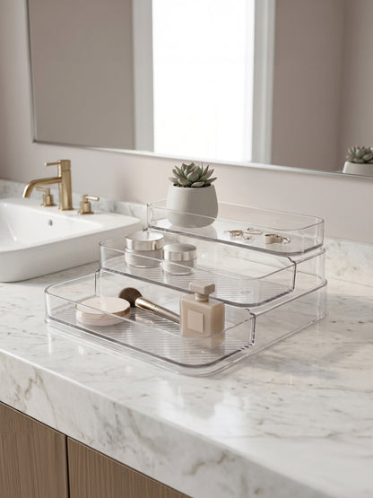 3-Tier Transparent Storage Rack