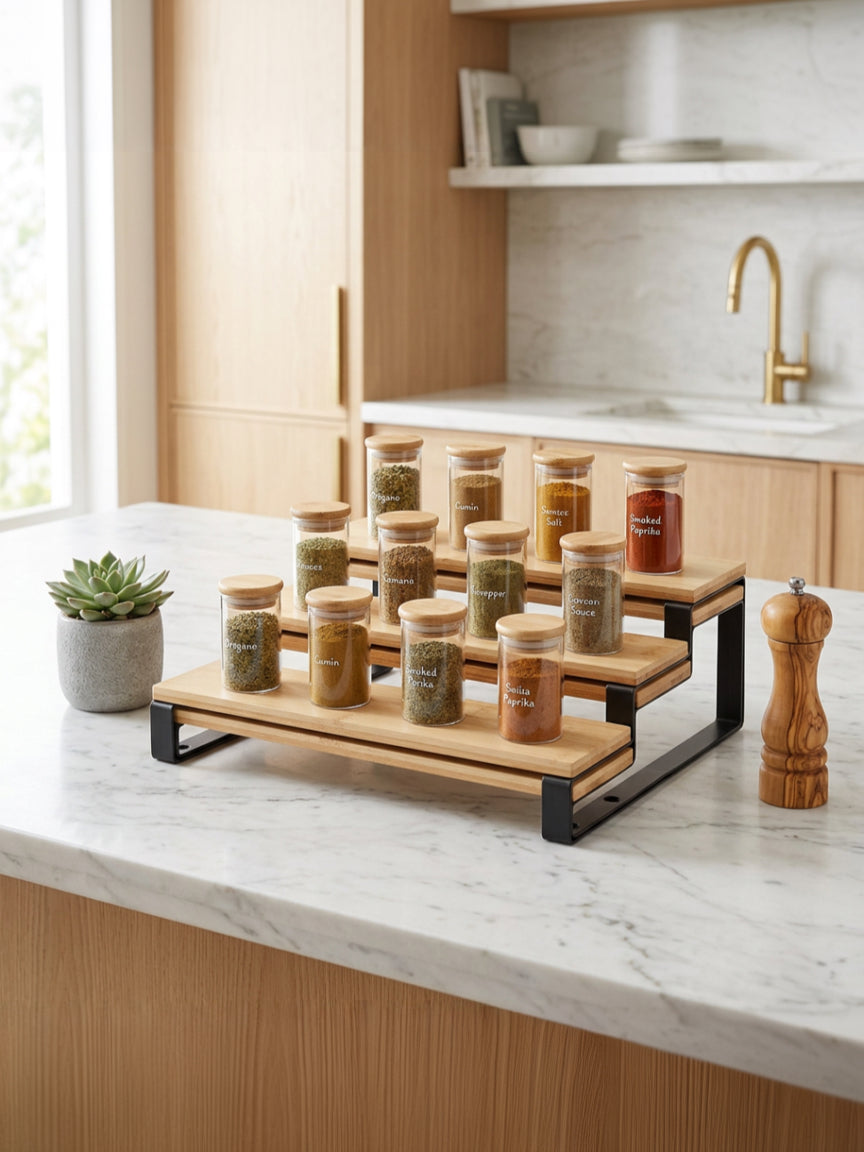 Adjustable Storage Rack - Black