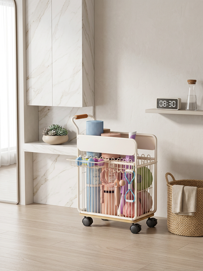 Yoga Equipment Storage Cart