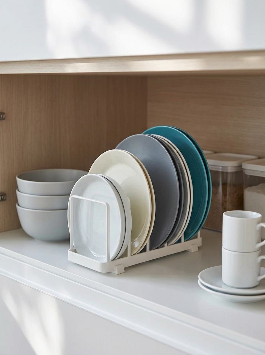 Multi-Layer Plate Rack - White