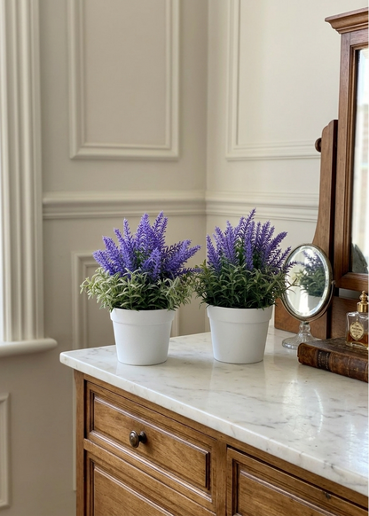 Artificial Lavender Plant - Small (Set of 2)