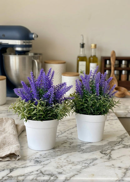 Artificial Lavender Plant - Small (Set of 2)