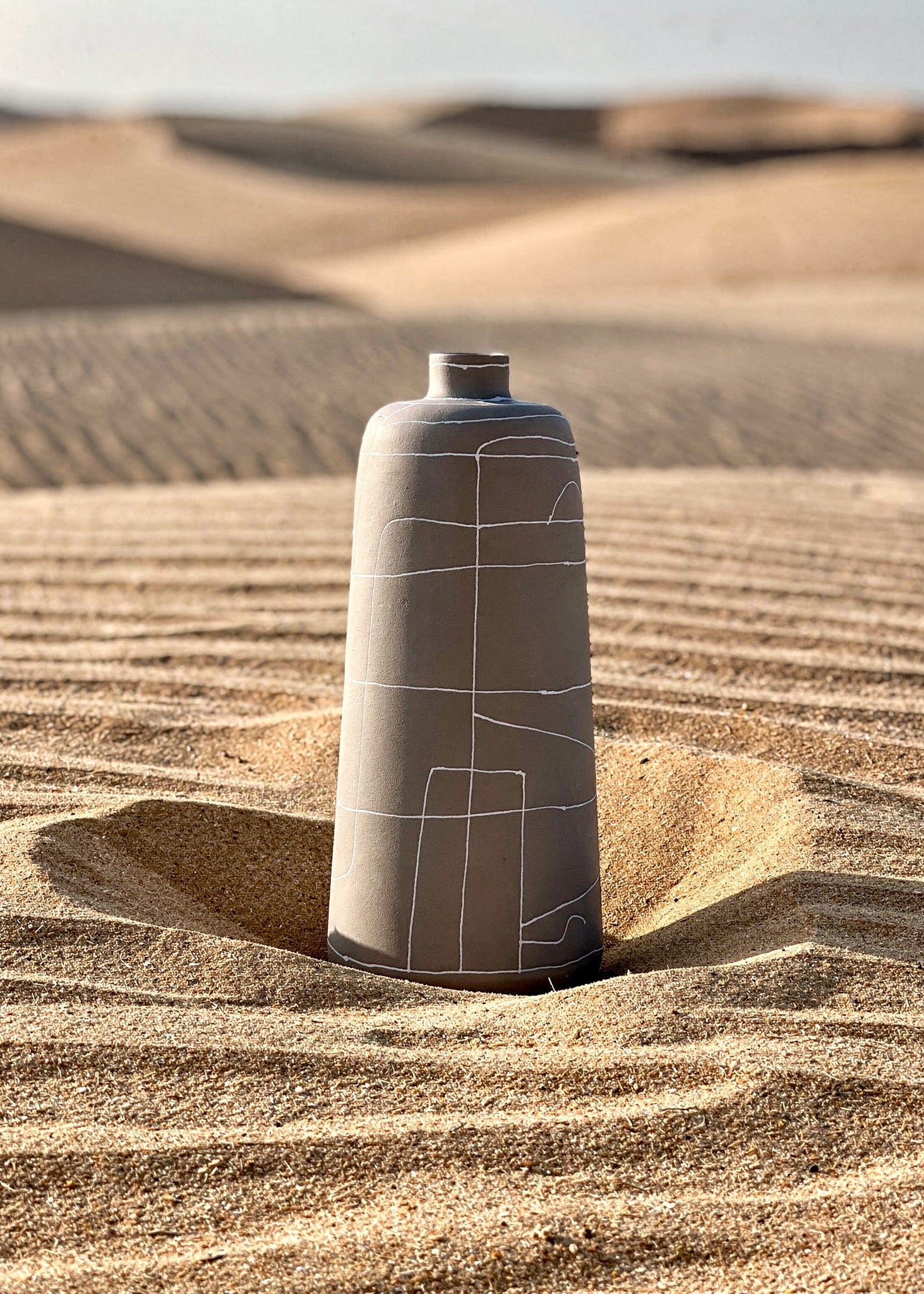Dune Terra Vase - Beige (Large)