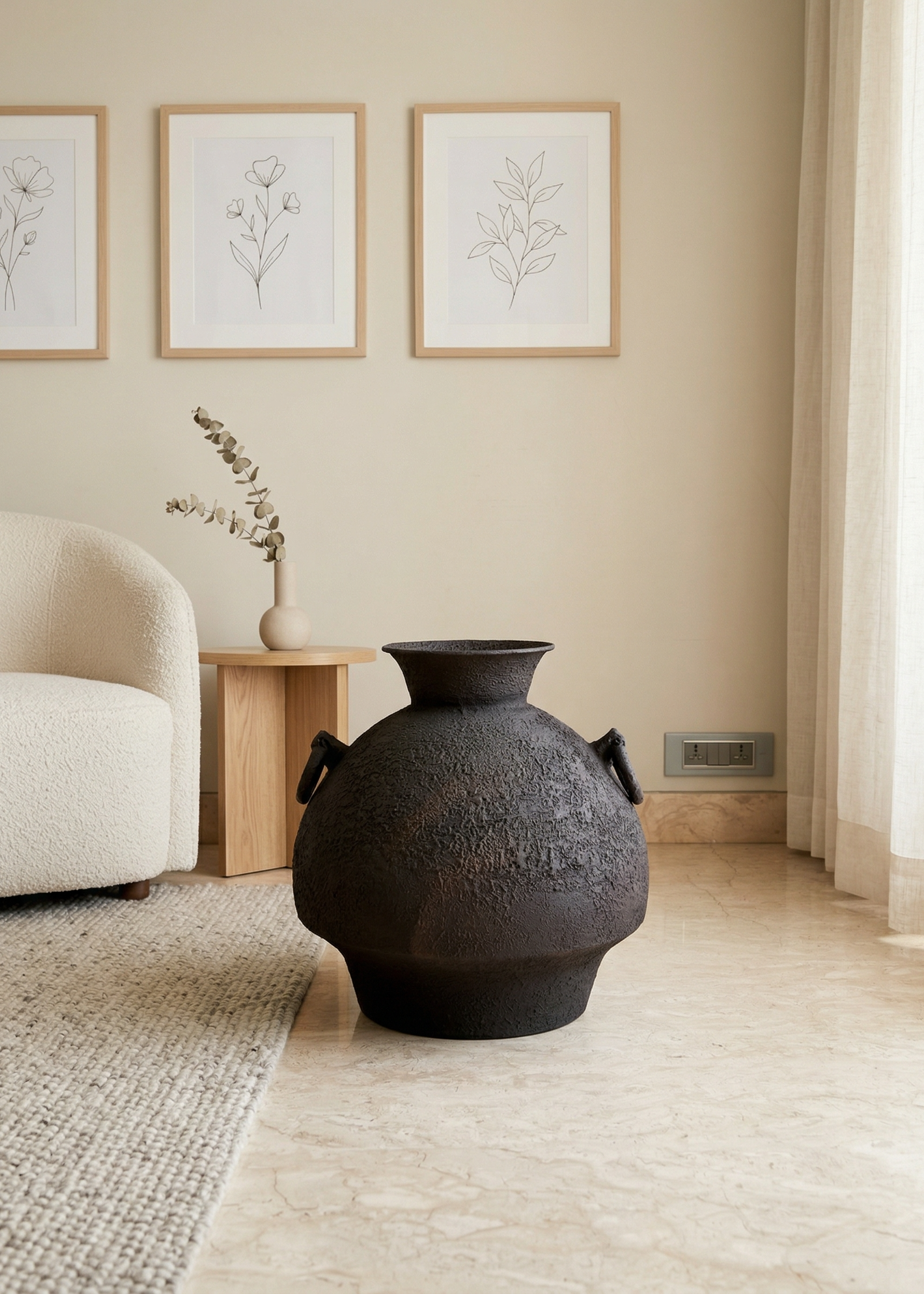 Claystone Amphora Planter