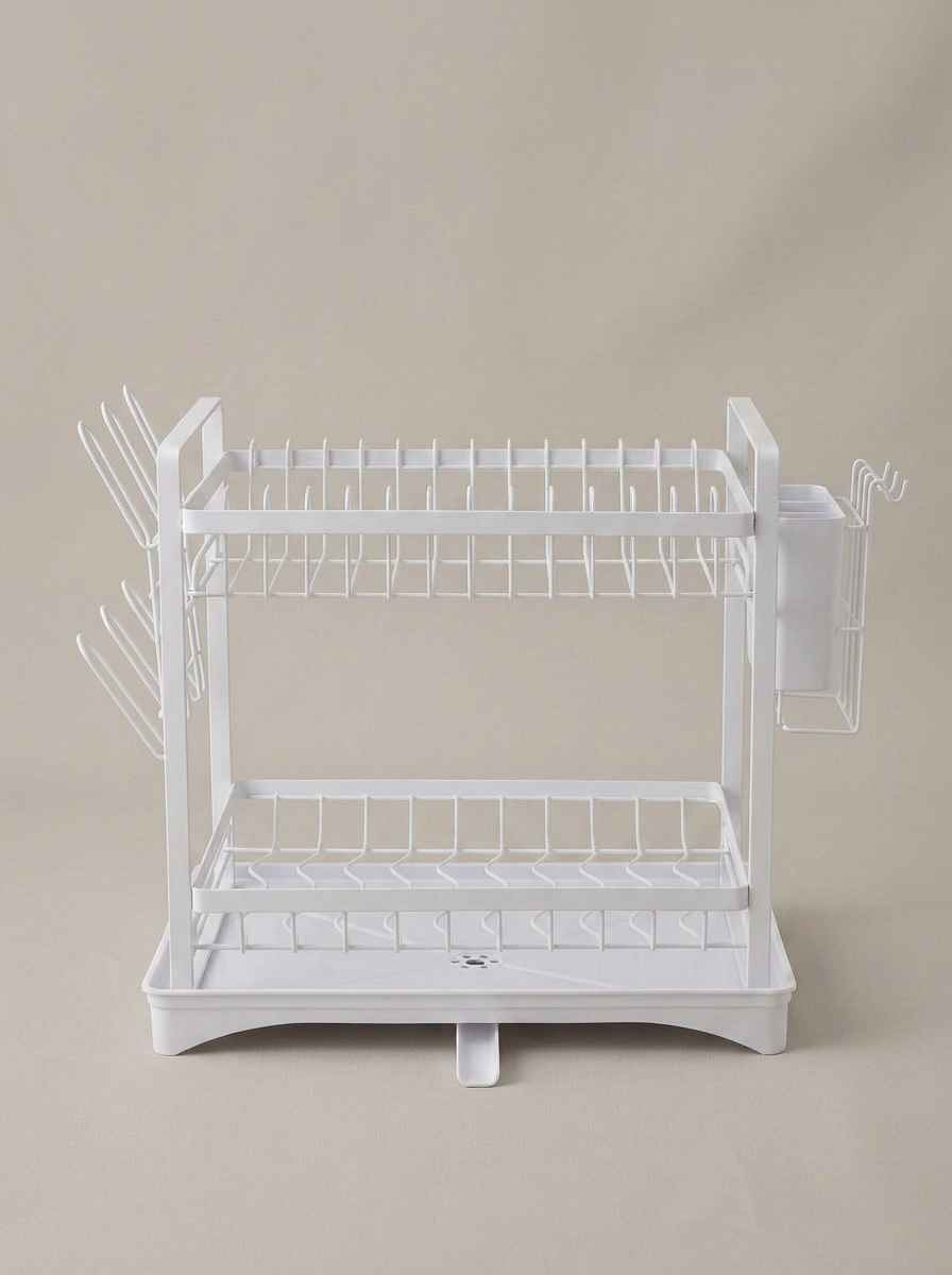 Dish Rack Two Layer - White
