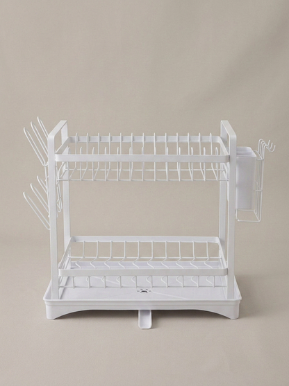 Dish Rack Two Layer - White