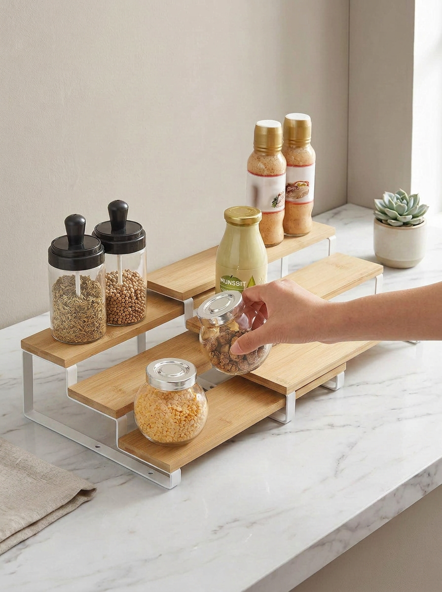 Adjustable Storage Rack - White