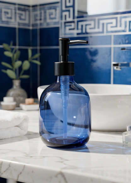 Radiant Bathroom Dispenser - Indigo Blue