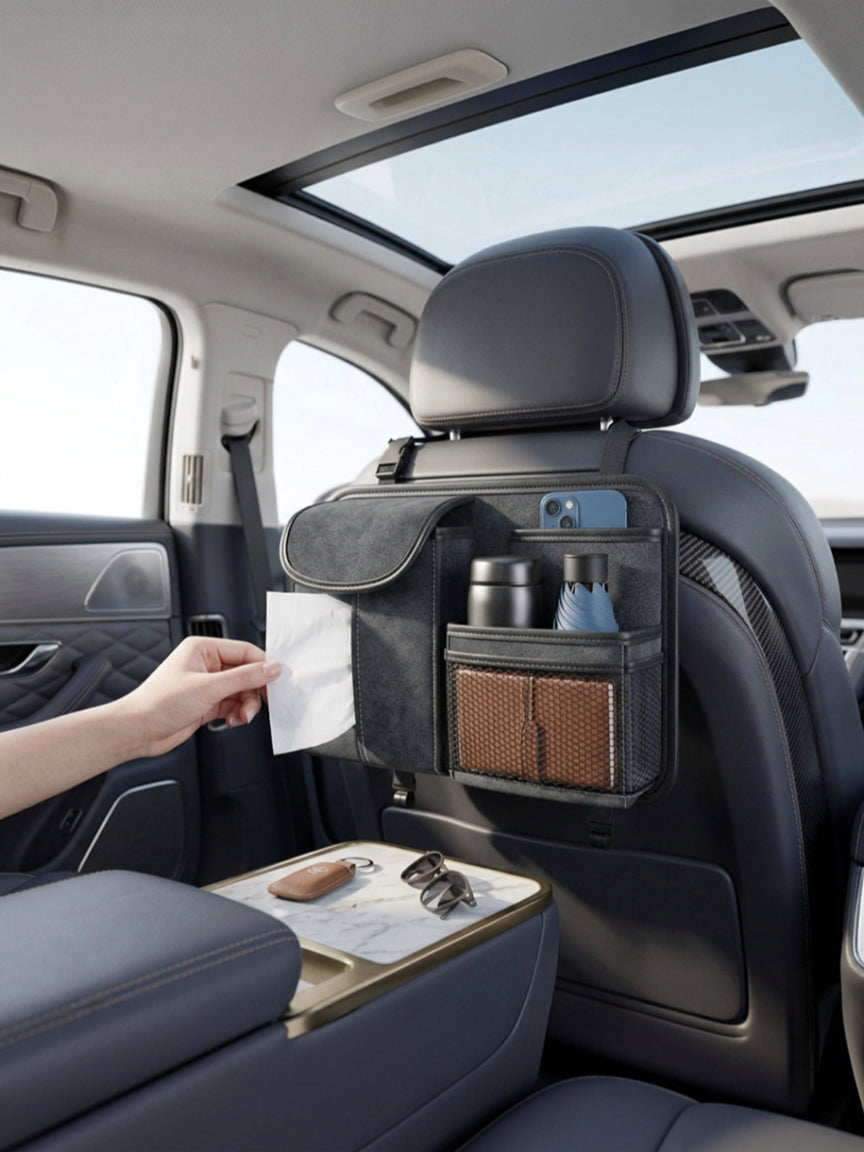 Car Back Seat Organizer - Black