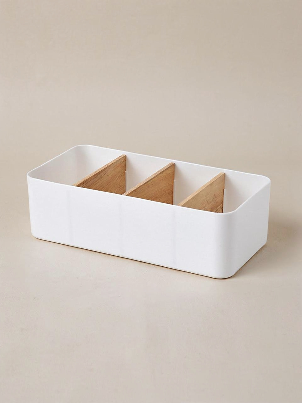 Multipurpose Drawer Organizer for Makeup &amp; Socks - White