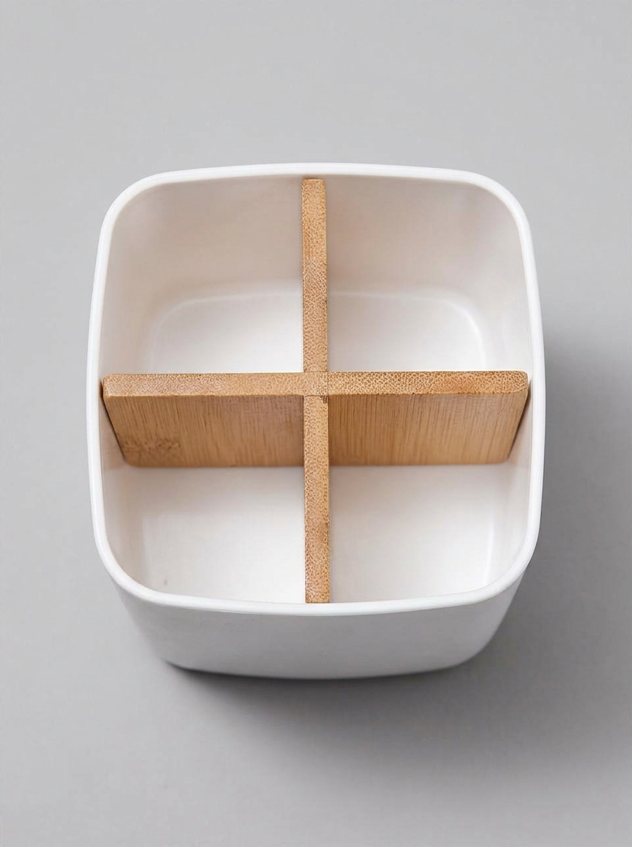 Toothbrush &amp; Toothpaste Storage Caddy - White