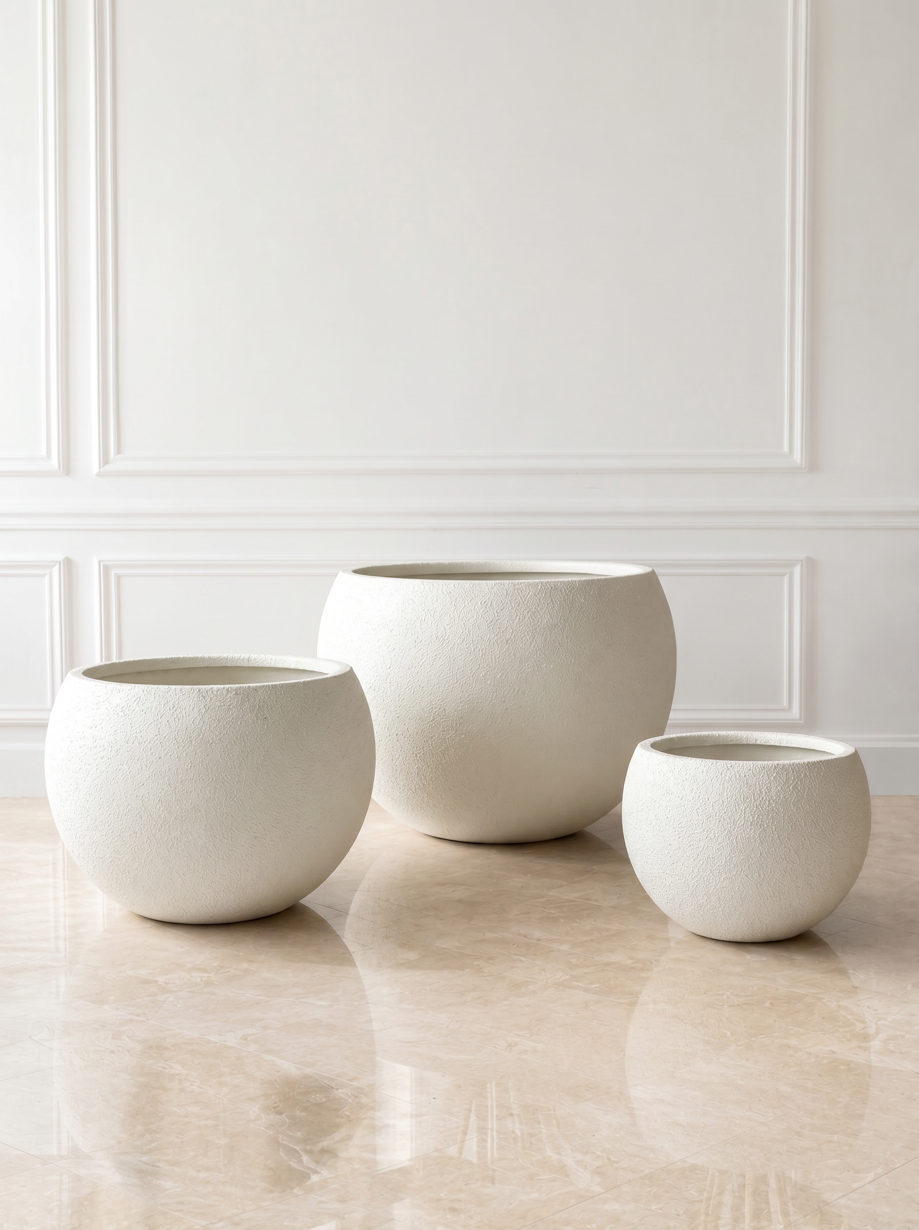 Lithos Planters - Chalk White